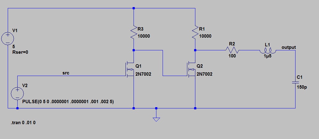 ltspice circuit of regenrator